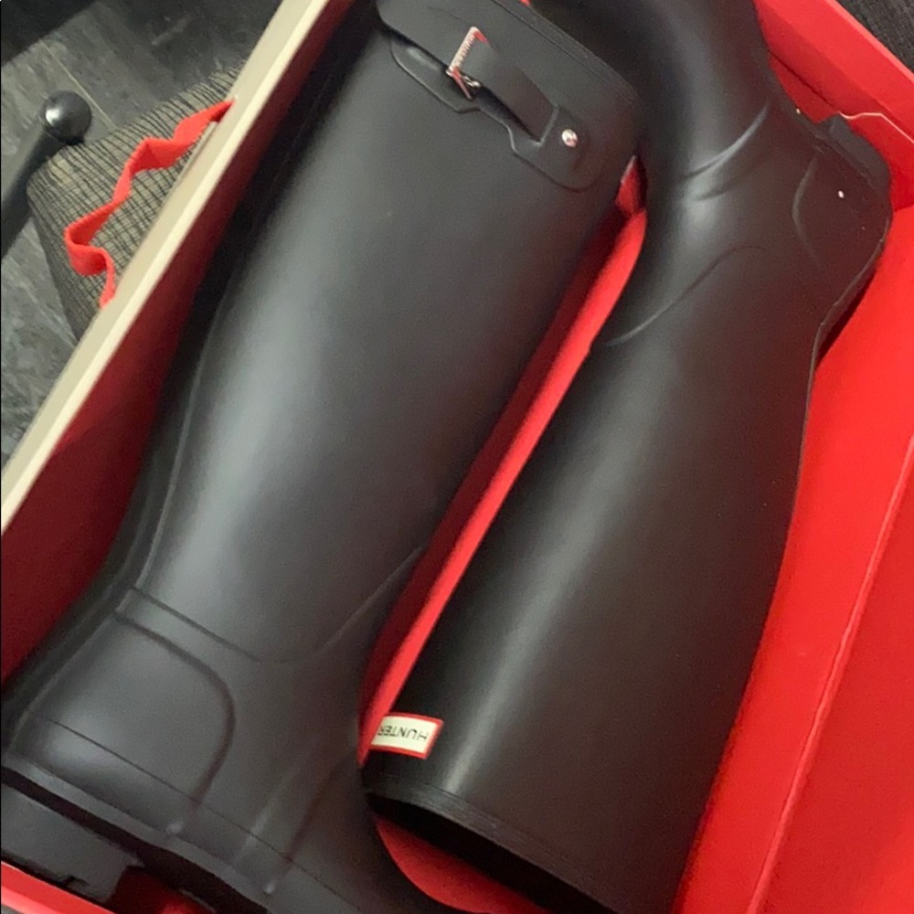Hunter brand rubber footwear